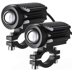 Resim Adet Motosiklet Led Sürüş Lambası 12000lm Üç Renkli Mini Farlar Sis Farları 60w 6000k G20242102516 