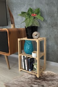 Resim Grootland Ahşap Çok Amaçlı Raf/kitaplık/ayakkabılık Çam Rengi Küçük 