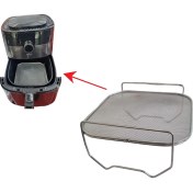 Resim Populer Arzum AR2074-G Xl Airfryer Sıcak Hava Fritözü Yağ Sıçramasını Önleyen Tel Kafes - 304 Çelik Uyumlu 