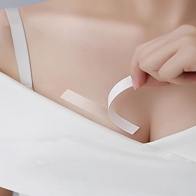 Resim 36'lık Çift Taraflı Moda Bant Şeritleri, Su Geçirmez Olmayan PET Şeffaf Giysi Bandı, Güçlü Yapışkan Elbise/Gömlek Yaka ve Askı Sabitleme Bandı 