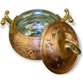 Resim İşlemeli Bakır Karpuz Güveç No:1 Bakır - Siyah 