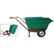 Resim Silaj El Arabası Yem Taşıma Damperli Plastik El Arabası 