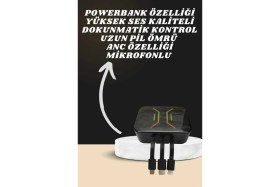 Resim Powerbank Kulaklık ve 7 Kordonlu Akıllı Saat Çoklu Şarj Girişi Bluetooth Bağlantılı 