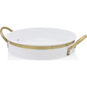 Resim The Mia Galvin Tepsi Beyaz 30 cm 