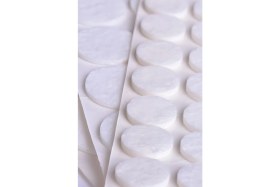 Resim Senal Ticaret Yapışkanlı Mobilya Masa Sandalye Parke Zemin Ayak Koruyucu Kaydırmaz Keçesi 20 mm (48'li Paket) 