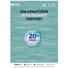 Resim Eca Delta Lavabo Musluğu Tek Su Girişli Lavabo Bataryası 102109280 