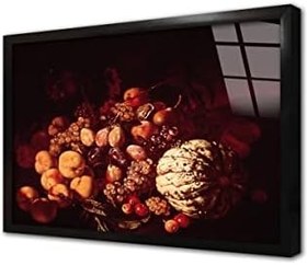 Resim Yeşil Soğan Çerçeveli Cam Tablo 20x30 cm CB18045 