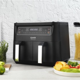 Resim Schafer Thermochef Dual Dijital Airfryer/Sıcak Hava Fritözü 