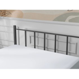 Resim Evger K90 Siyah Metal Karyola Çift Kişilik Yataksız 