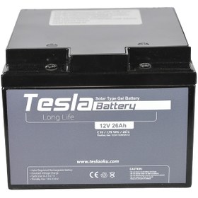 Resim TESLA Akü 12v26ah Solar Jel Akü Yeni Üretim 