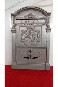 Resim USKUL DOKUM Döküm Posta Kutusu - Vizon Aslanlı 