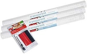 Resim d-c-fix 346-0350-3PKA Kendinden Yapışkanlı Gizlilik Cam Filmi, Pirinç Kağıdı Deseni, 43x198 cm, 3'lü Paket 