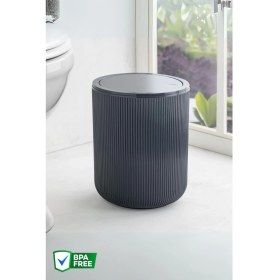 Resim 4,5 Lt Yuvarlak Çöp Kovası, Banyo, Mutfak Çöp Kutusu 