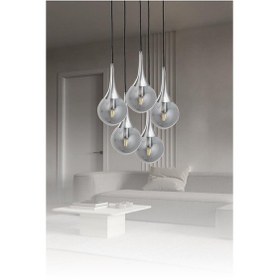 Resim Eray Aydınlatma Ery 3729-28-05 5 Li Krom Sarkıt Avize Krom 