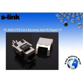 Resim S-LINK SL-KS65 UTP CAT6 90 DERECE 3U KEYSTON JACK 