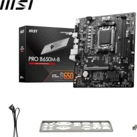 Resim Peri Store Msı Pro B650M-B Ddr5 Amd B650 Am5 Soket Ddr5 6800+(OC) Mhz Matx Anakart 