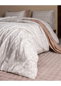 Resim Madame Coco Garon King Size %100 Pamuk Ranforce Baskılı Nevresim Takımı - Bej 8684427294666 Çok Renkli 