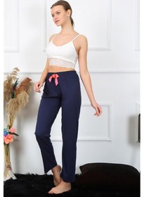 Resim Akbeniz Kadın Pamuklu Alt Pijama 27468 - XL Lacivert 