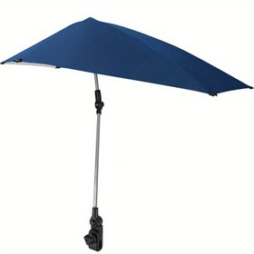 Resim Universal Kelepçe ile Ayarlanabilir Açık Kamp Güneşlik Şemsiye, Açık Hava Aktiviteleri, Kamp, Balıkçılık ve Plaj Kullanımı için Uygun. 