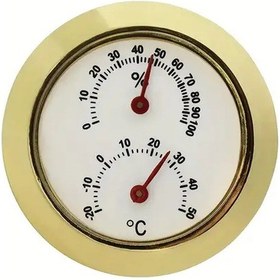 Resim Willowhaven Silvery 304 Paslanmaz Çelik Dijital Olmayan Higrometre Termometre İçin Dış Mekan 