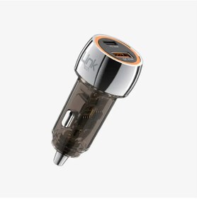 Resim C436 Şeffaf 55w Çift Pd 30w & Qc 25w Süper Hızlı Araç Şarjı Siyah 