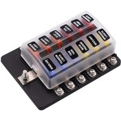 Resim Folinda 1 Giriş 12 Çıkış Sigorta Kutusu, Led Gösterge, Vida Bağlantı Terminali, 32v Dc, 30a Maksimum Devre, F3095-z 