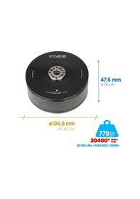 Resim T-motor U Power Type U12ıı 120kv Brushless Fırçasız Motor Uav Multikopter Multi-rotor Quadcopter Hexacopter Drone Motoru 