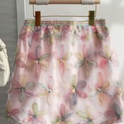 Resim 2025 Trendy Şık Çiçekli Simli Etek - Yazlık Pastel Pembe, Yeşil ve Mor Renk Blok Tasarımı, Makinede Yıkanabilir Hafif Parti & Günlük Etek, Mevsimlik Moda, Oyunbaz Estetik, Dayanıklı Kumaş, Şık Alt Giysi, Moda Tutkunları İçin 