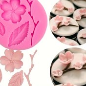 Resim Kiraz Çiçeği 3D Silikon Çikolata Kalıbı - DIY Pasta Süsleme & Pişirme için Mükemmel, Gıda Sınıfı Malzeme 