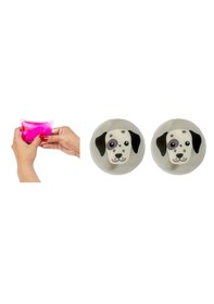 Resim Köpekli Cep Sobası,el Isıtıcı,2 Adet Sıcak Su Torbası Pvc 9cm 