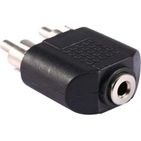 Resim 3.5 mm Stereo Dişi / 2 Rca Erkek Çevirici Jack 