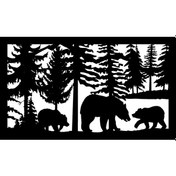 Resim Ayı Ve Orman 40x24 Cm Lcst Lcst 