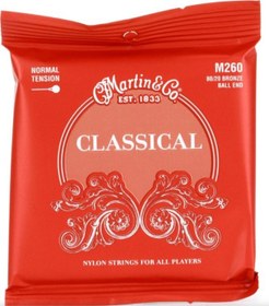 Resim Martin M260 Klasik Gitar Teli Normal Tansiyon 