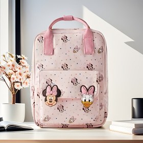 Resim Disney Mickey Minnie vintage sırt çantası sezon özel nötr el çantası çok amaçlı depolama çanta fermuar kapatma dış mekan kamp plaj tatil uçak seyahati için uygun güçlü yaz elementleri hediye verme ideal hediyeler 