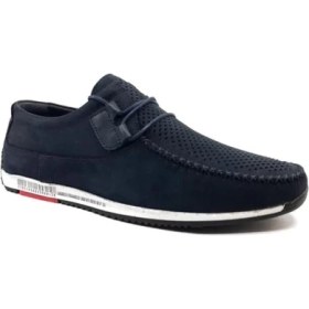 Resim Bags Shoes James Franco JF-5092-XL Erkek Nubuk Deri Marine Casual Ayakkabı 