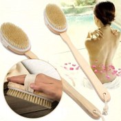 Resim Dayanıklı Yapı] Ahşap Saplı Banyo Fırçası | Uzun Saplı, Çıkarılabilir Yumuşak Kıllı Masaj Fırçası ve Asma Halkası | Yüksek Kaliteli Vücut Peelingi ve Rahatlama için | Spa & Ev Kullanımı için İdeal, Spa Peeling Aracı | Yumuşak Kıllı Fırça | Nazik Cilt Bakımı 