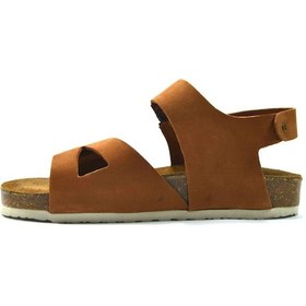 Resim Bayrak 1051 Deri Nubuk Tarçın Ortopedik Günlük Çocuk Sandalet Tarçın 