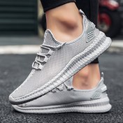 Resim Erkekler için Nefes Alabilir File Sneakerlar - Kaymaz, Koşu, Yürüyüş ve Dış Aktiviteler için Günlük Sneakerlar, Tüm Sezonlar İçin Konfor 