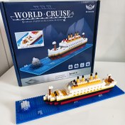 Resim 620 Parça Titanic Kruvaziyer Gemisi Yapı Blokları Yapboz - Erkekler & Kızlar için Zorlu STEM Oyuncak, Karışık Akrilik Renkler, Gerçekçi Tasarımlı Detaylı Model, Deniz Tutkunları için Mükemmel Hediye 