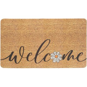 Resim Giz Home Papatya Kapı Önü Paspası - Kahverengi / Siyah - 40x60 cm 