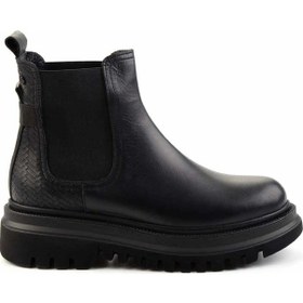 Resim Siyah Siyah Leather Kadın Bot & Bootie K02040313003 Siyah Siyah 
