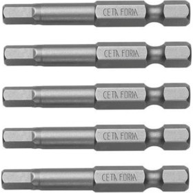 Resim TUĞRA HIRDAVAT Ceta Form CB/1920 Çelik Bits Alyan Uç Seti 2mm x 50MM 5'li Paket 