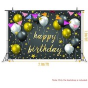 Resim Pazly Yetişkin Doğum Günü Fotoğraf Arka Planı 7x5ft Polyester Kumaş Canlı Renk Taşınabilir 