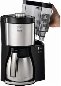 Resim Melitta Look V Therm Perfection E19 Filtre Kahve Makinesi, Aroma Seçici, 3'ü 1 arada Calc Protection, Çıkarılabilir Su Tankı, Otomatik Kapanma, 1000W, 10 Bardak Kapasite, Cam Hazne, 1.25 L, Siyah 