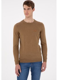 Resim U.s. Polo Assn. Erkek Haki Melanj Kazak /triko 50297040-vr125 Haki Melanj 