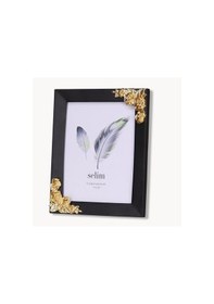 Resim Selim Dekor Rosengard 15x20 Çerçeve Siyah-altın 