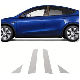 Resim Xuweiwei Ab Column Film Universal For Huanxin Y Tpu Koruyucu Film Tesla Model Y İçin Çizilmeye Dayanıklı Şeffaf Araç Kaportası Kılıfı 