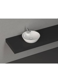Resim İsvea - Soluzione Tezgah Üstü Beyaz Lavabo 45 Cm Batarya Banklı - 10sz65045sv Beyaz 