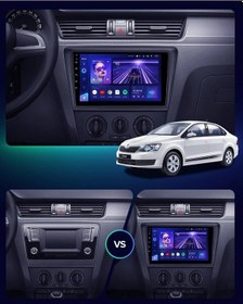 Resim Skoda Rapid 2009-2015 8gb Ram 64gb Hafıza 8 Çekirdek Carplay Kamera Android Multimedya 9" 