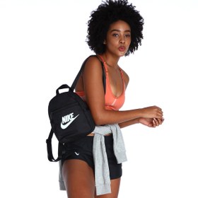 Resim Nike Sportswear Futura 365 Mini 6 Litre Kadın Siyah Günlük Stil Sırt Çantası CW9301-010 